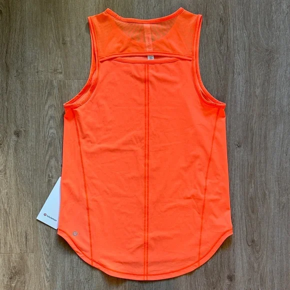 LULULEMON Sculpt Tank NWT Bright Orange Size 6 - Picture 4 of 5